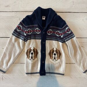 Janie and Jack Boys Saint Bernard Cardigan Sweater